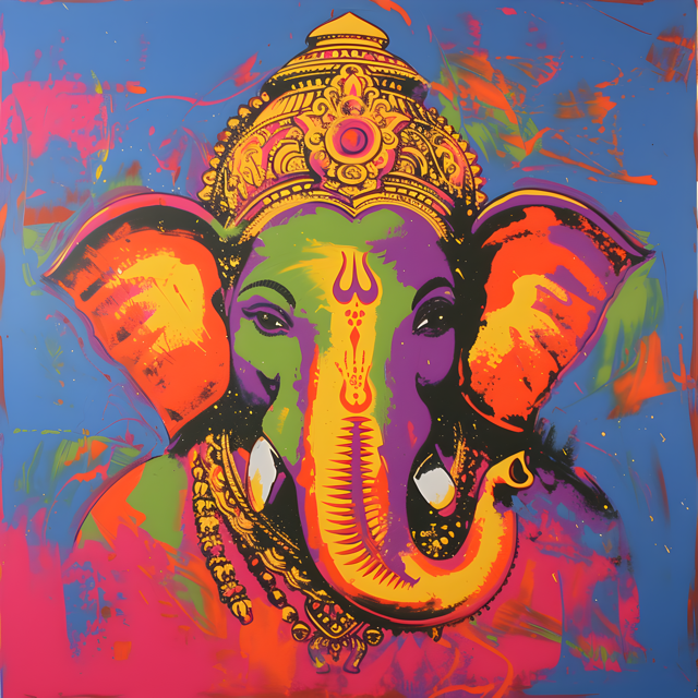 Majestic Ganesha Pop Art