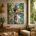 Abstract Cyclist