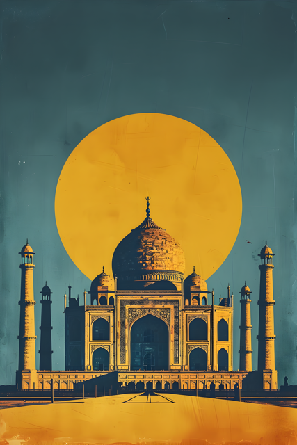 Retro Taj Mahal