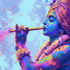 Divine Melodies in Neon