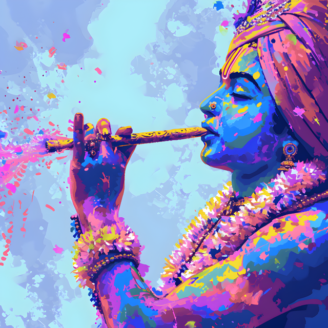 Divine Melodies in Neon