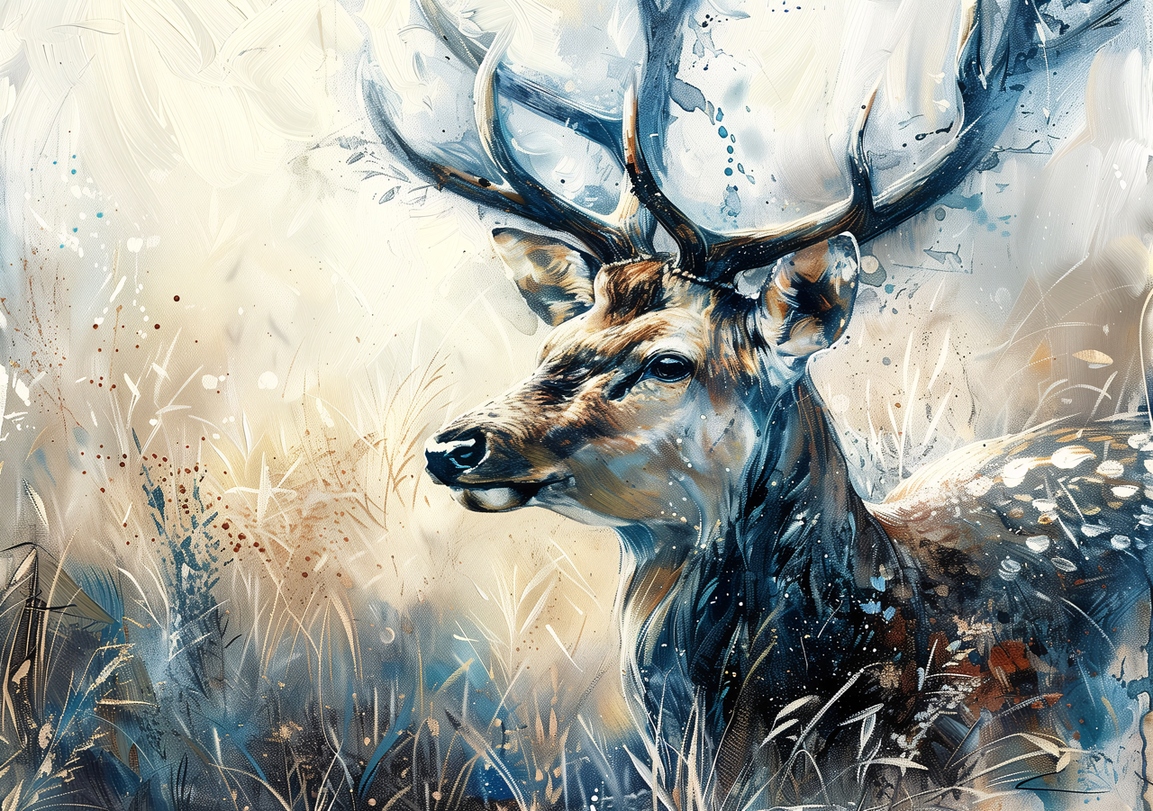 Majestic Stag – Abstract Deer