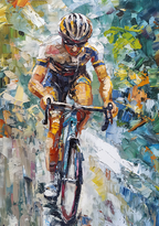 Abstract Cyclist