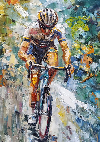 Abstract Cyclist